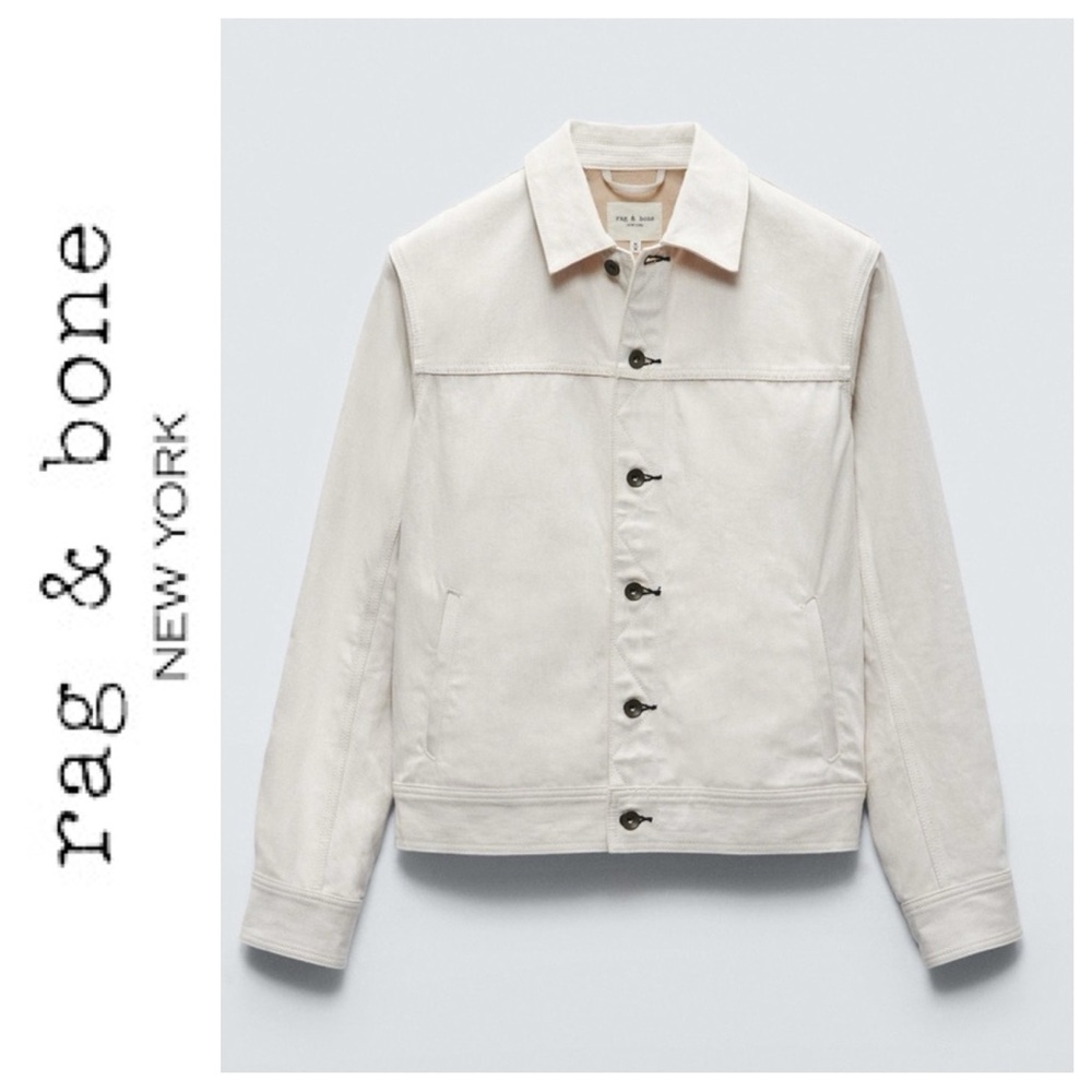 🆕 Rag & Bone Owen Denim Trucker Jacket Classic Fit Size XS